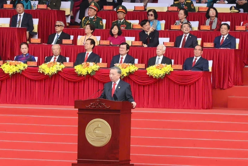 Party chief's address at national celebration of liberation of South and national reunification